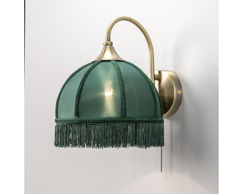 Citilux Базель CL407312 Бра с зелёным абажуром и выключателем