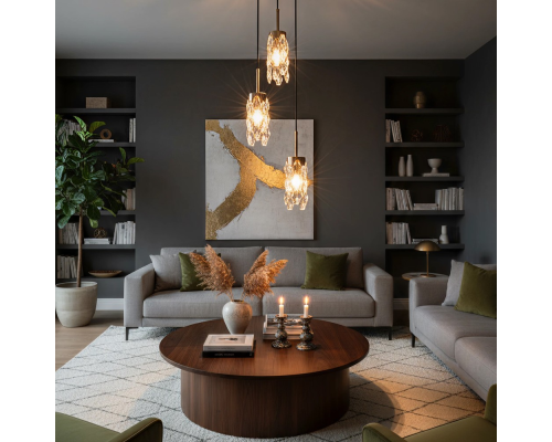 Citilux RONIN CL326013 Подвесной хрустальный светильник