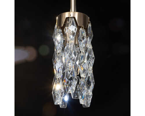 Citilux RONIN CL326015 Подвесной каскадный хрустальный светильник