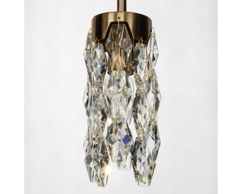 Citilux RONIN CL326015 Подвесной каскадный хрустальный светильник