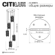 Citilux RONIN CL326015 Подвесной каскадный хрустальный светильник