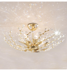 Citilux Ривьера CL311271 Люстра хрустальная Золото