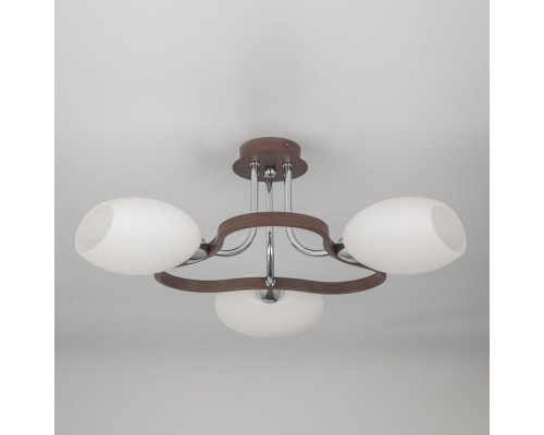 Citilux Октава CL131131 Люстра потолочная Венге Хром