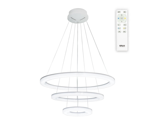 Citilux Электрон CL710104RS LED Люстра подвесная с пультом Белая