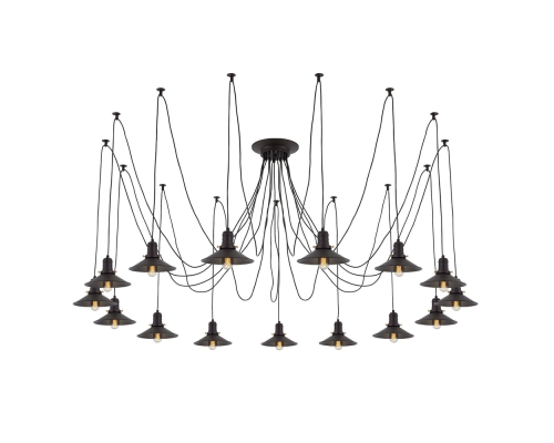 Citilux Эдисон CL451152 Люстра паук Венге