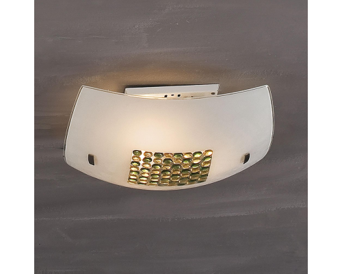 Citilux CL933314 Светильник потолочный Конфетти 8х8 Жёлто Зелёный