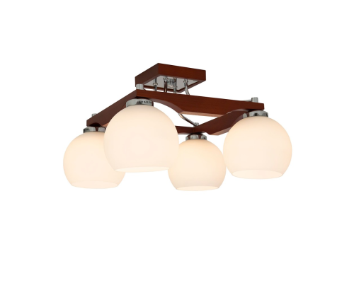 Citilux Ариста CL164341 Люстра деревянная Темный Орех