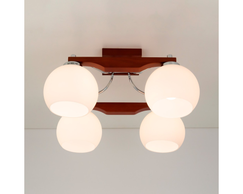 Citilux Ариста CL164341 Люстра деревянная Темный Орех