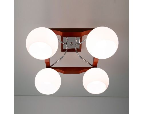 Citilux Ариста CL164341 Люстра деревянная Темный Орех