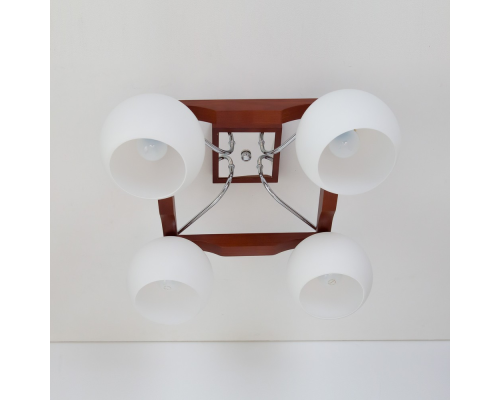 Citilux Ариста CL164341 Люстра деревянная Темный Орех