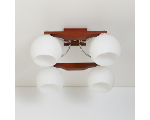 Citilux Ариста CL164341 Люстра деревянная Темный Орех