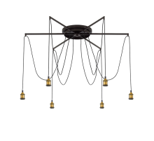 Citilux Эдисон CL451261 Люстра паук Венге Бронза