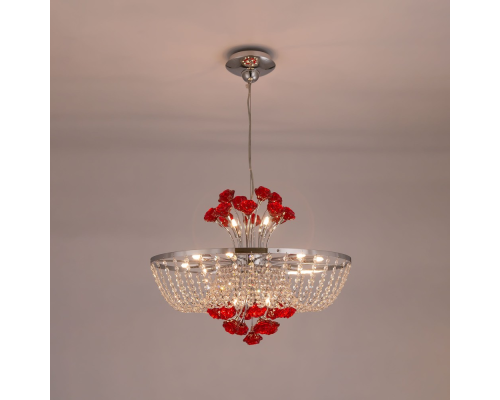 Eletto Rosa EL325P12.2 Люстра подвесная Хром
