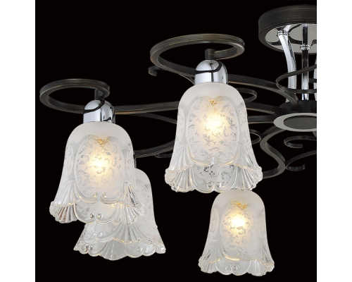 Citilux Оливия CL151181 Люстра потолочная Венге Хром