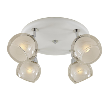 Citilux Самба CL158141 Люстра с поворотными плафонами Белая Хром