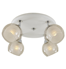 Citilux Самба CL158141 Люстра с поворотными плафонами Белая Хром