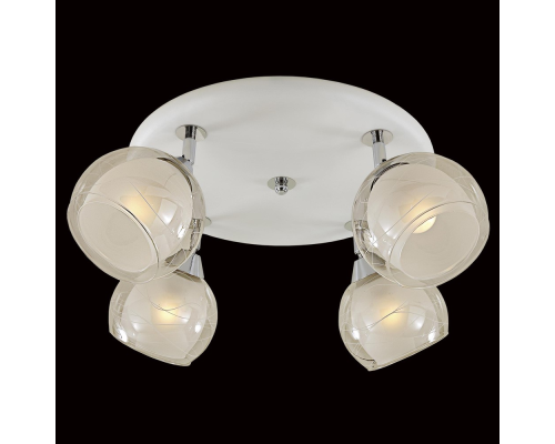 Citilux Самба CL158141 Люстра с поворотными плафонами Белая Хром