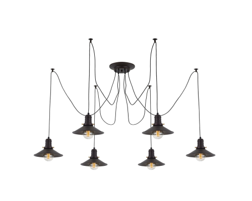 Citilux Эдисон CL451062 Люстра паук Венге