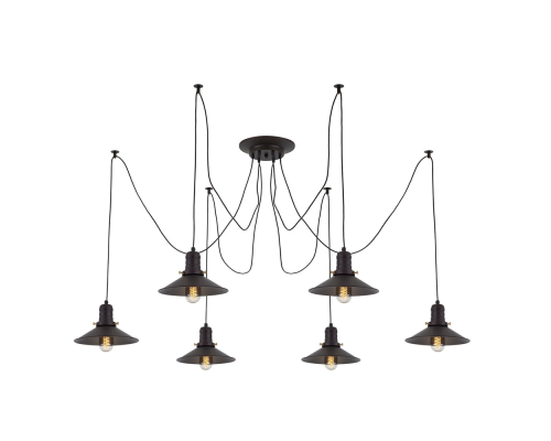 Citilux Эдисон CL451062 Люстра паук Венге