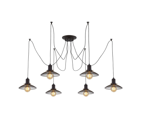 Citilux Эдисон CL451062 Люстра паук Венге