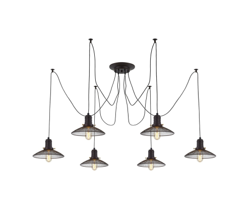 Citilux Эдисон CL451062 Люстра паук Венге