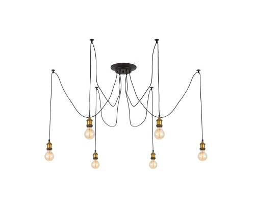 Citilux Эдисон CL451061 Люстра паук Венге Бронза