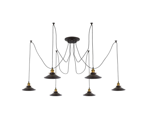 Citilux Эдисон CL451061 Люстра паук Венге Бронза