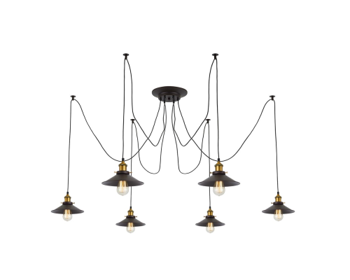 Citilux Эдисон CL451061 Люстра паук Венге Бронза