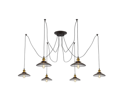 Citilux Эдисон CL451061 Люстра паук Венге Бронза