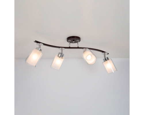 Citilux Фортуна CL156142 Люстра с поворотными плафонами Венге Хром