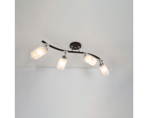 Citilux Фортуна CL156142 Люстра с поворотными плафонами Венге Хром