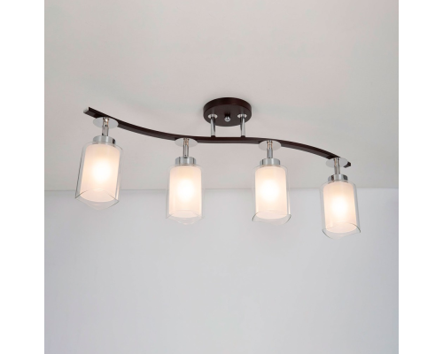 Citilux Фортуна CL156142 Люстра с поворотными плафонами Венге Хром