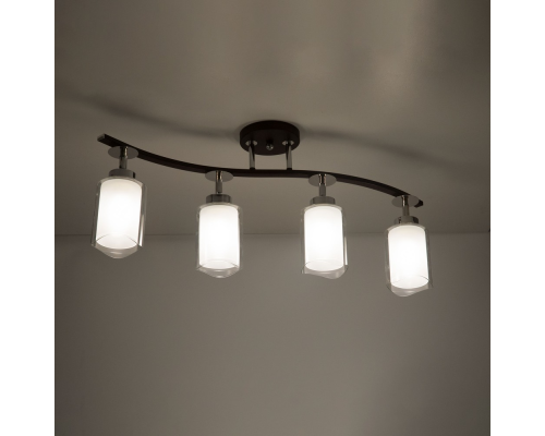 Citilux Фортуна CL156142 Люстра с поворотными плафонами Венге Хром