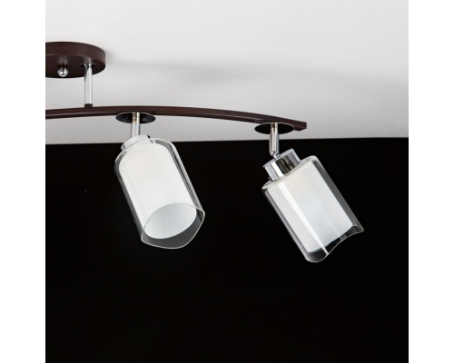 Citilux Фортуна CL156142 Люстра с поворотными плафонами Венге Хром