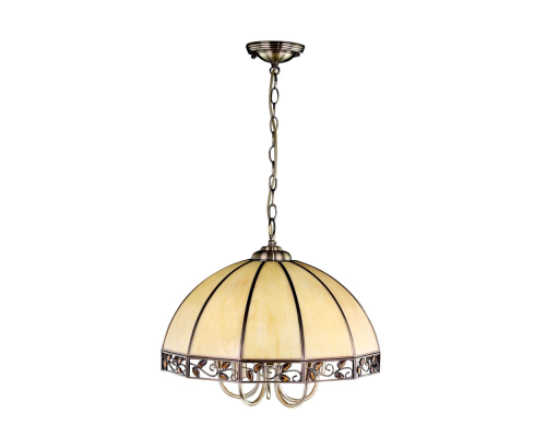 Citilux Шербург-2 CL440251 Люстра витражная подвесная Бронза