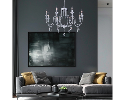 Citilux Рига CL437181 Люстра подвесная Хром