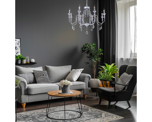 Citilux Рига CL437181 Люстра подвесная Хром