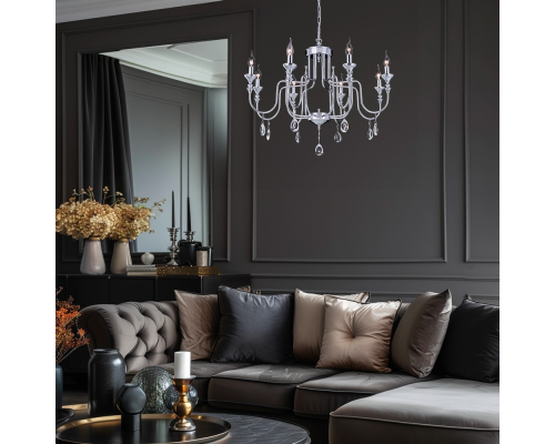 Citilux Рига CL437181 Люстра подвесная Хром