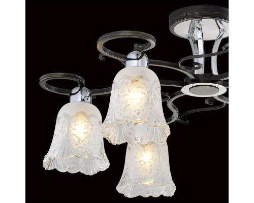 Citilux Оливия CL151161 Люстра потолочная Венге Хром