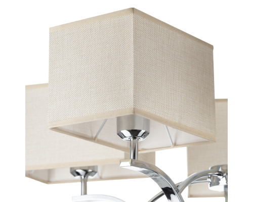 Citilux Эвора Квадро CL460251 Люстра с бежевыми абажурами