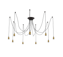 Citilux Эдисон CL451091 Люстра паук Венге Бронза