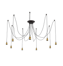 Citilux Эдисон CL451091 Люстра паук Венге Бронза