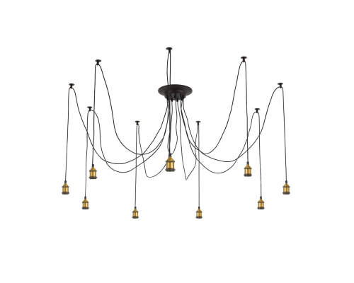 Citilux Эдисон CL451091 Люстра паук Венге Бронза