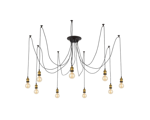 Citilux Эдисон CL451091 Люстра паук Венге Бронза