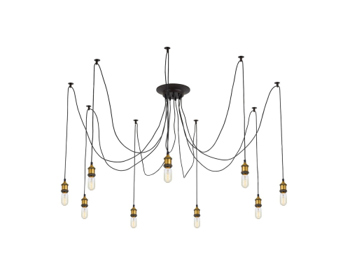 Citilux Эдисон CL451091 Люстра паук Венге Бронза