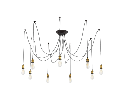 Citilux Эдисон CL451091 Люстра паук Венге Бронза