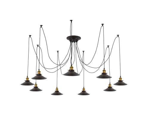 Citilux Эдисон CL451091 Люстра паук Венге Бронза