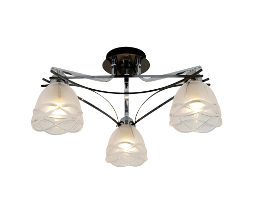 Citilux Сандра CL147131 Люстра потолочная Чёрный Хром