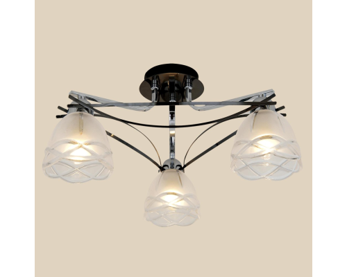 Citilux Сандра CL147131 Люстра потолочная Чёрный Хром