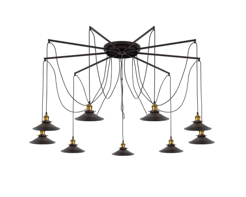 Citilux Эдисон CL451291 Люстра паук Венге Бронза